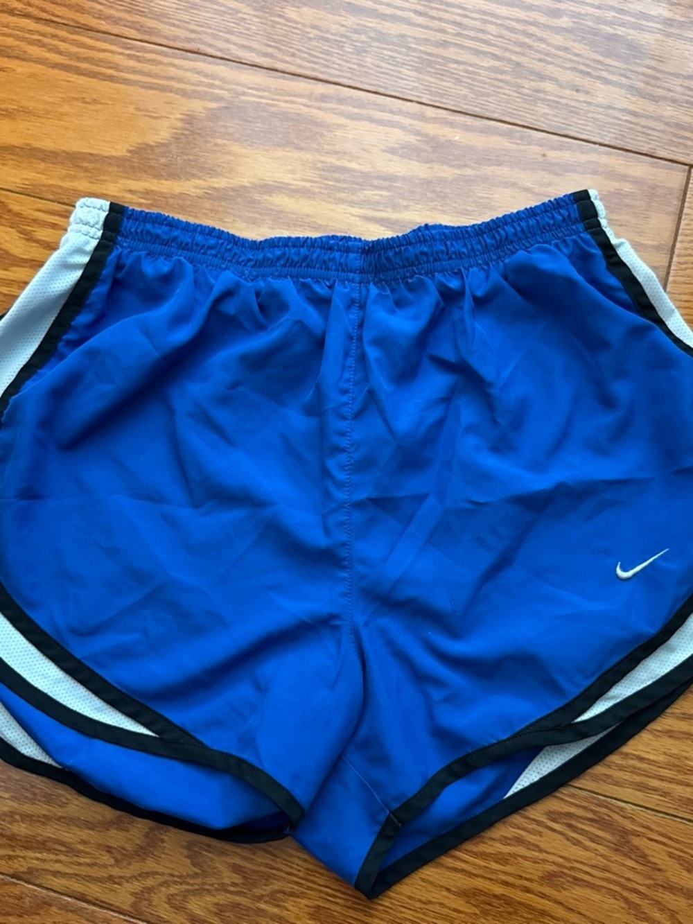 Nike Women's Royal Blue Athletic Shorts with White Trim
